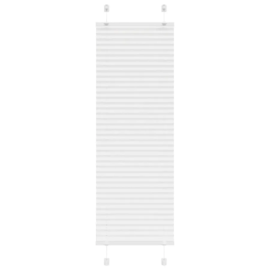 Store plissé blanc 50x100 cm largeur du tissu 49,4 cm polyester