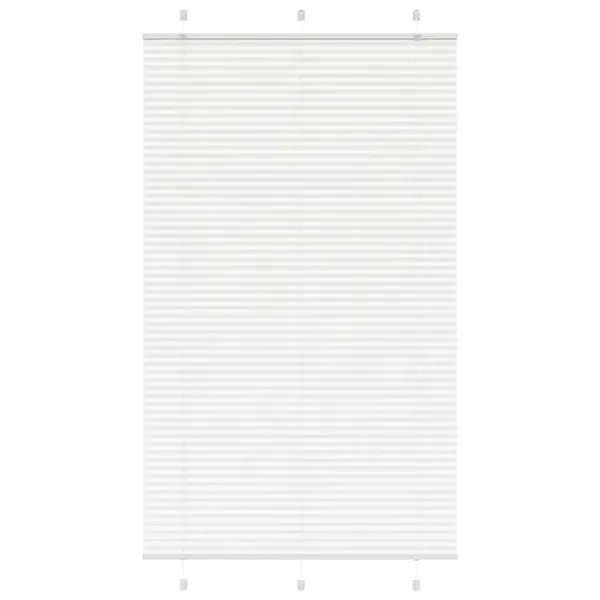 Store plissé blanc 115x200cm largeur du tissu 114,4cm polyester