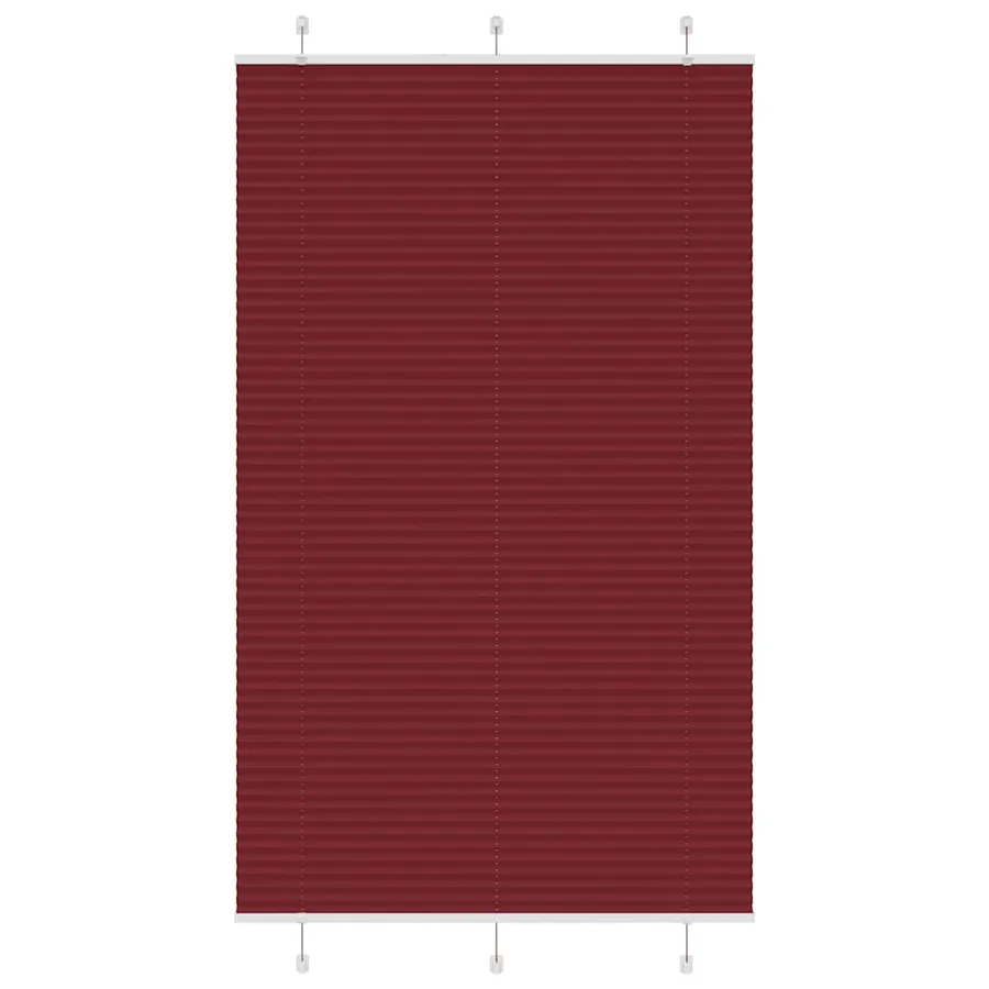 Store plissé rouge bordeaux 120x200 cm largeur du tissu 119,4cm