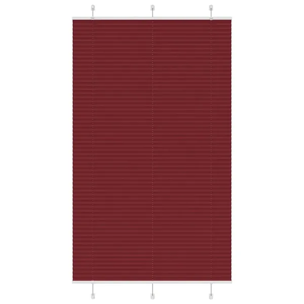 Store plissé rouge bordeaux 120x200 cm largeur du tissu 119,4cm