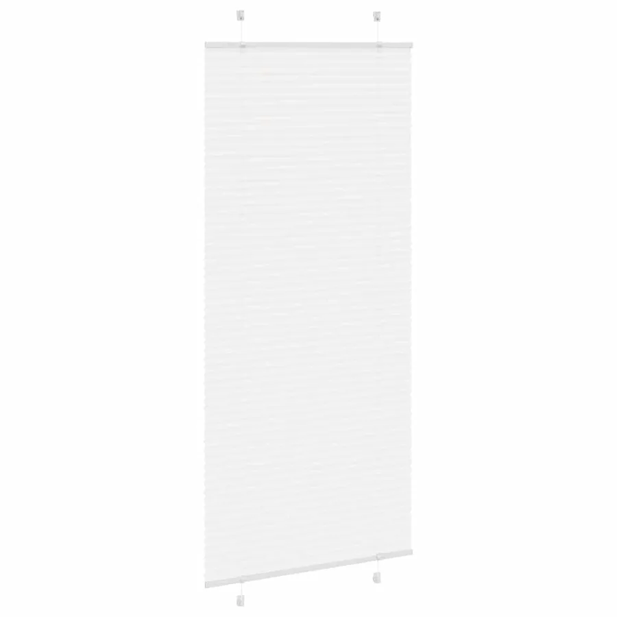Store plissé blanc 100x200cm largeur du tissu 99,4 cm polyester - 4