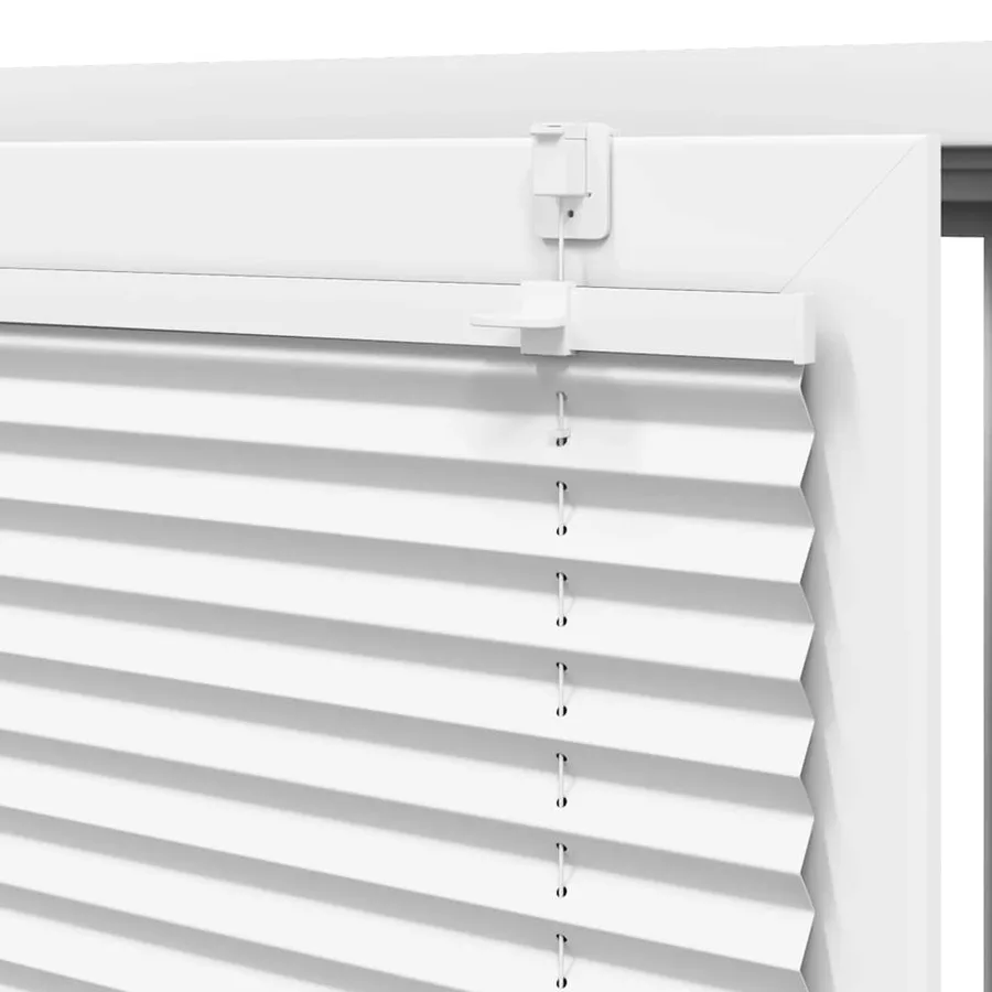 Store plissé blanc 100x200cm largeur du tissu 99,4 cm polyester - 9