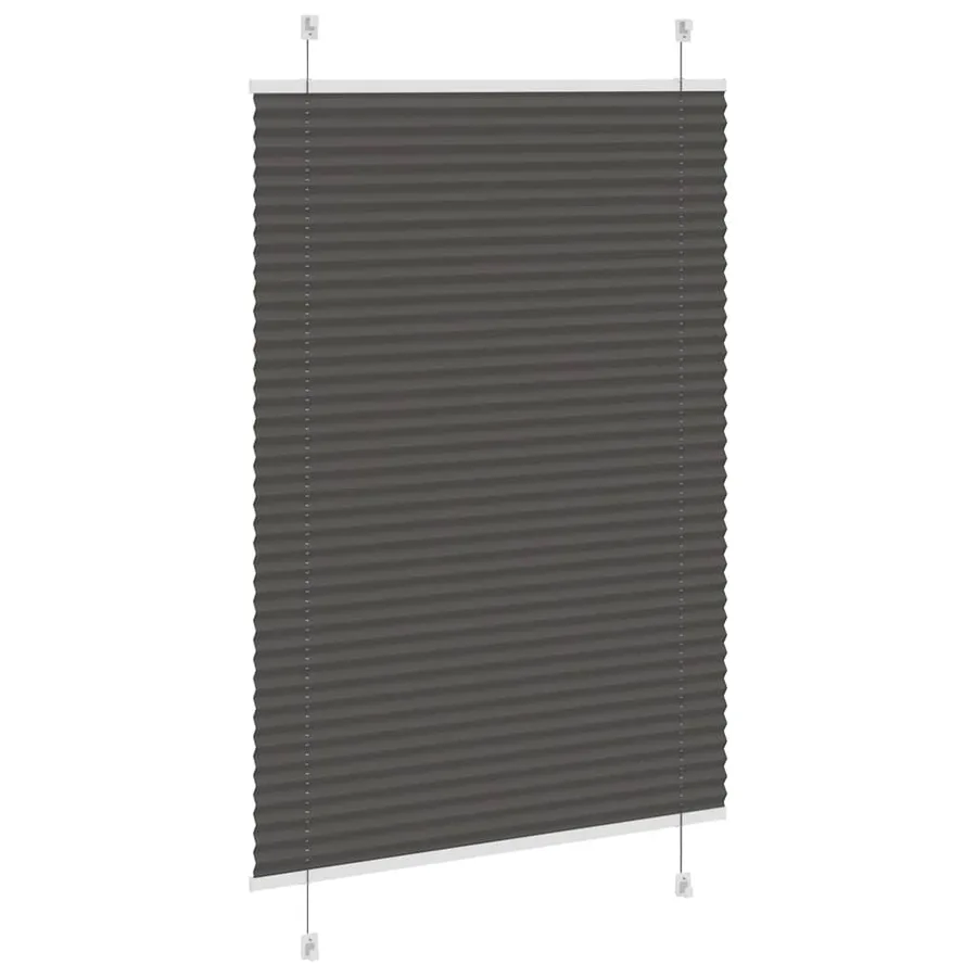Store plissé noir 90x150 cm largeur du tissu 89,4 cm polyester - 4