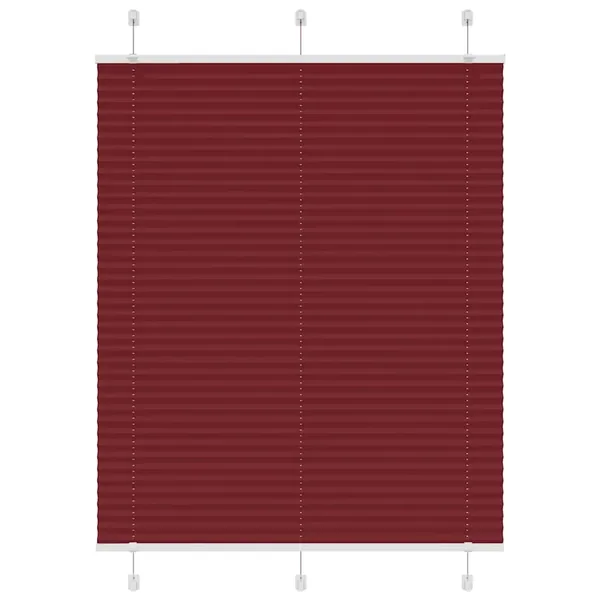 Store plissé rouge bordeaux 110x100 cm largeur du tissu 109,4cm