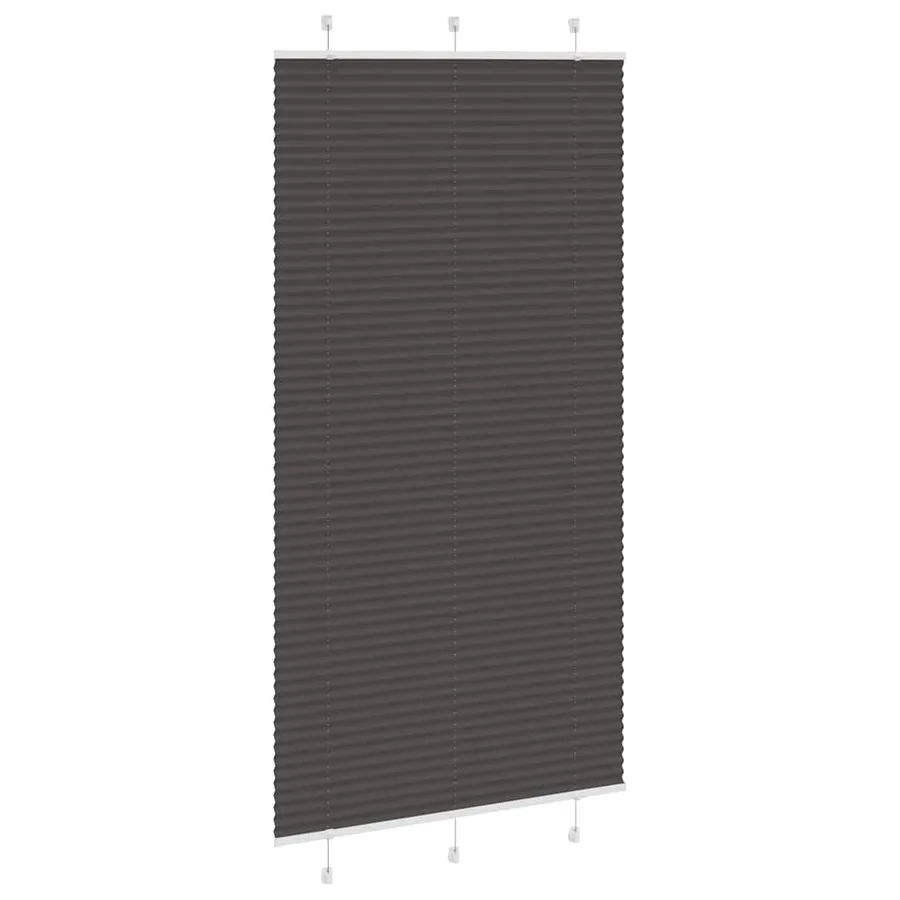 Store plissé noir 110x200 cm largeur du tissu 109,4cm polyester - 3