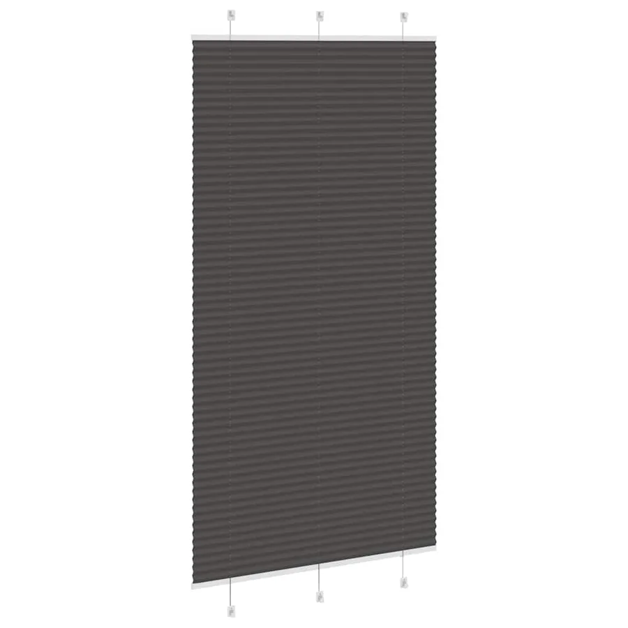 Store plissé noir 110x200 cm largeur du tissu 109,4cm polyester - 4