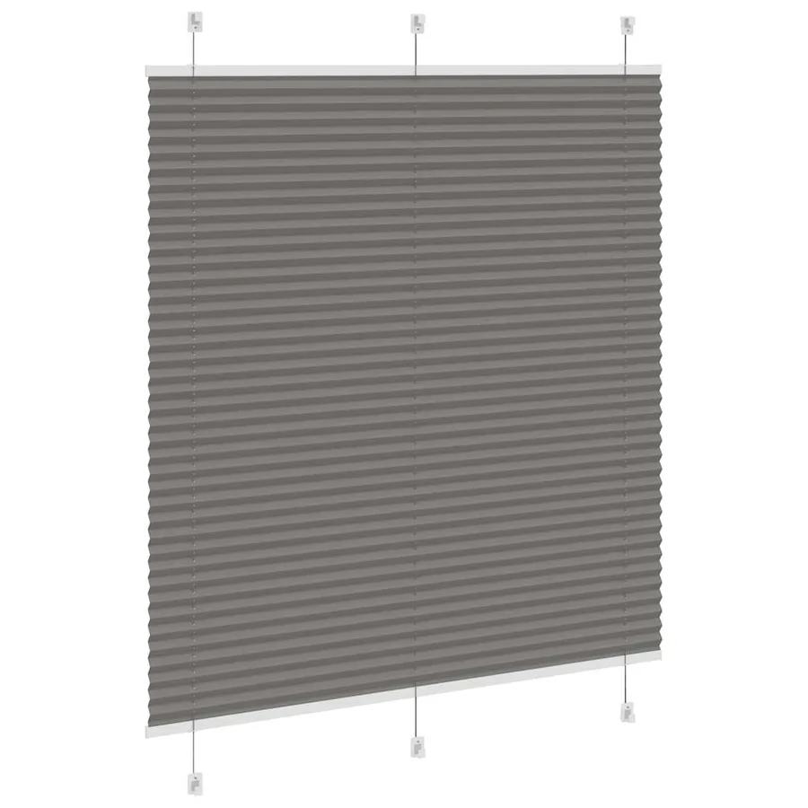 Store plissé anthracite 115x100 cm largeur du tissu 114,4 cm - 4