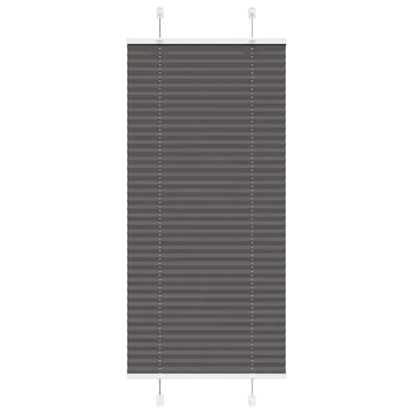 Store plissé noir 55x150 cm largeur du tissu 54,4 cm polyester