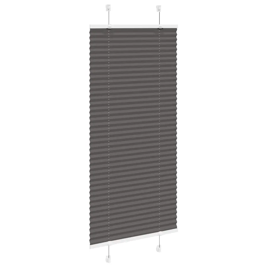 Store plissé noir 55x150 cm largeur du tissu 54,4 cm polyester - 3