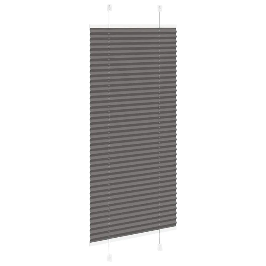 Store plissé noir 55x150 cm largeur du tissu 54,4 cm polyester - 4