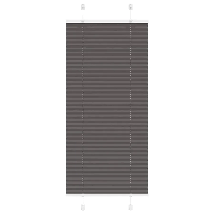 Store plissé noir 65x150 cm largeur du tissu 64,4 cm polyester