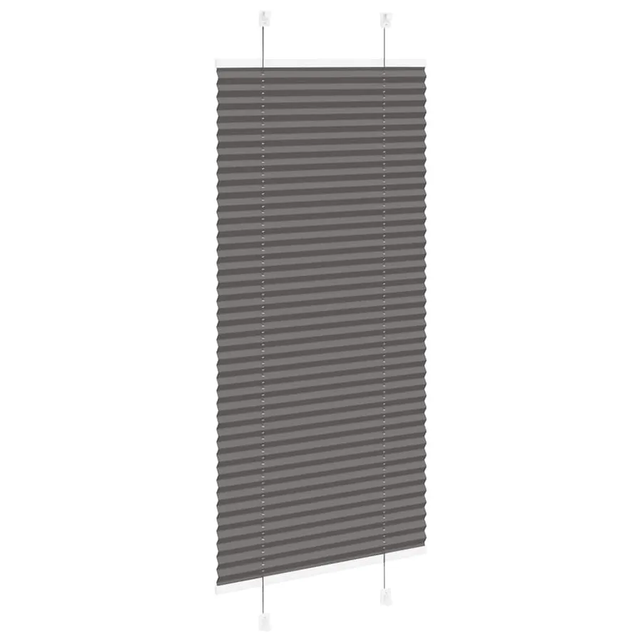 Store plissé noir 65x150 cm largeur du tissu 64,4 cm polyester - 4