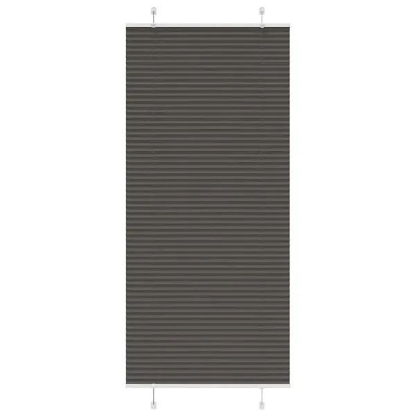 Store plissé noir 100x200 cm largeur du tissu 99,4 cm polyester