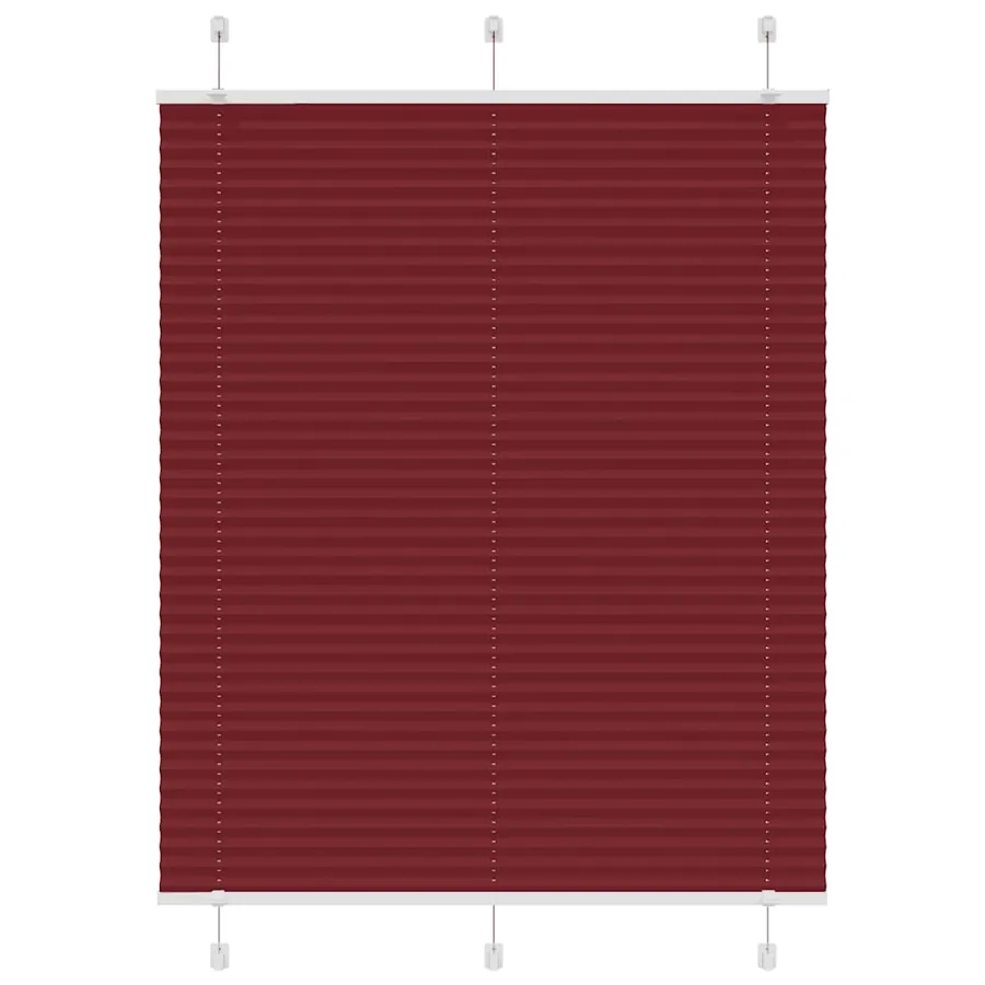Store plissé rouge bordeaux 110x150 cm largeur du tissu 109,4cm