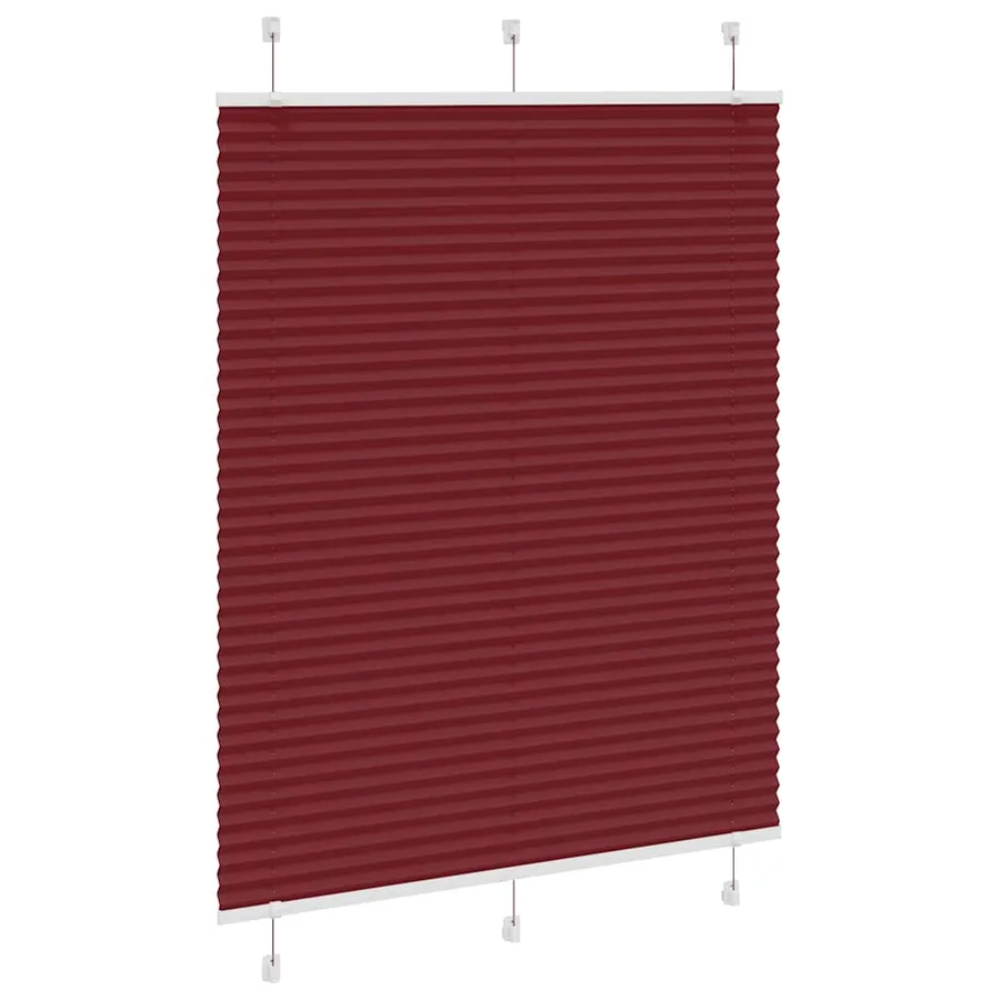 Store plissé rouge bordeaux 110x150 cm largeur du tissu 109,4cm - 3