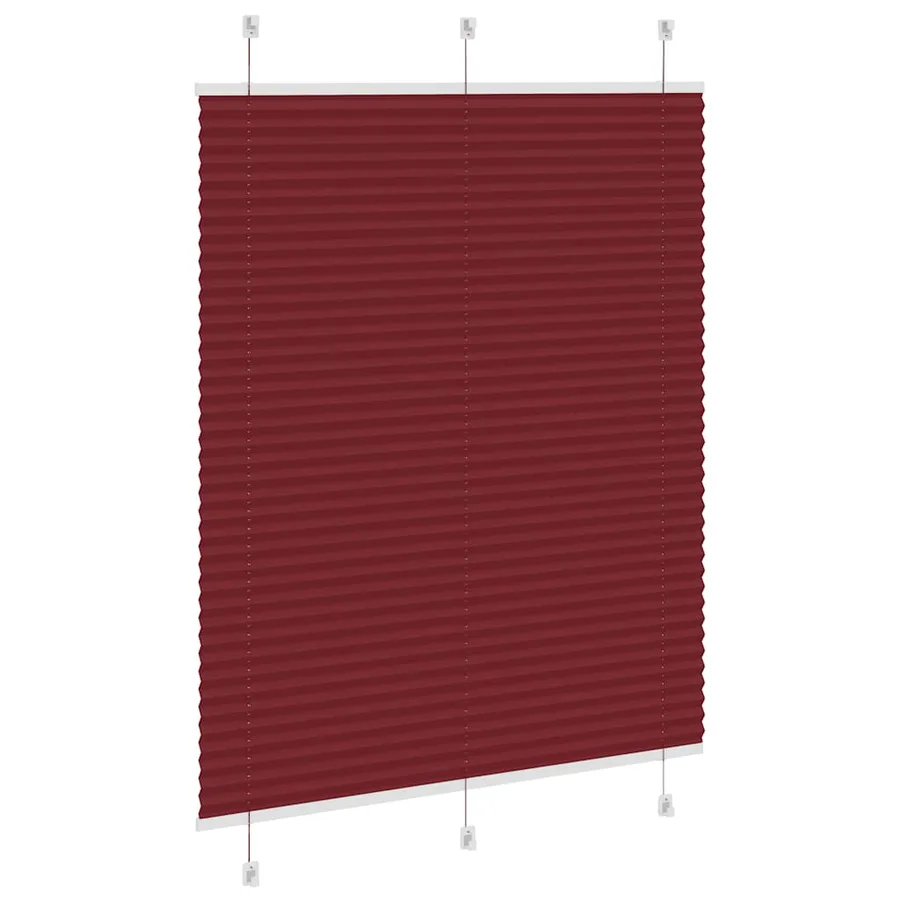 Store plissé rouge bordeaux 110x150 cm largeur du tissu 109,4cm - 4
