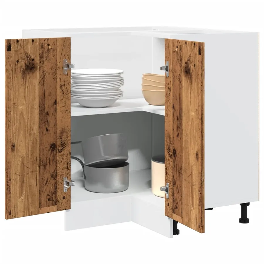 Meuble de cuisine "Lyon" Bois ancien 75,5 x 75,5 x 81,5 cm Bois d'ingénierie