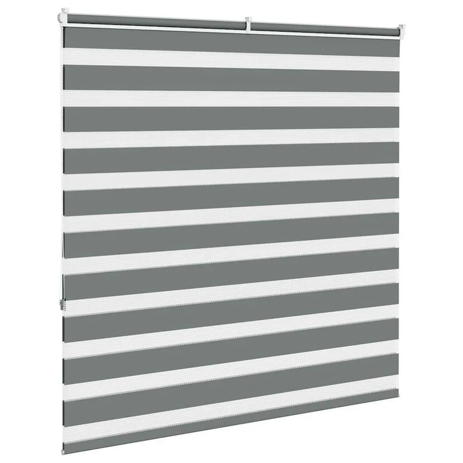 Store zèbre gris foncé largeur du tissu 135,9 cm polyester - 4