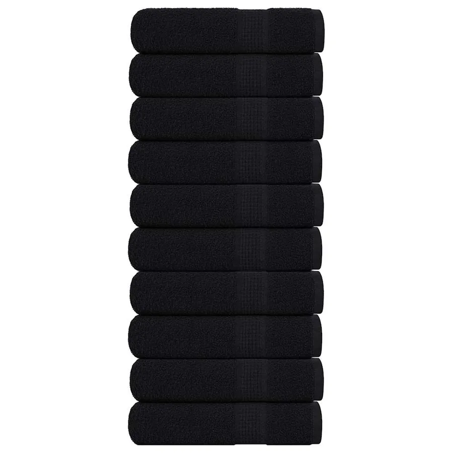 Essuie-mains FROGN 10 pcs noir 50x100 cm 360 g/m²