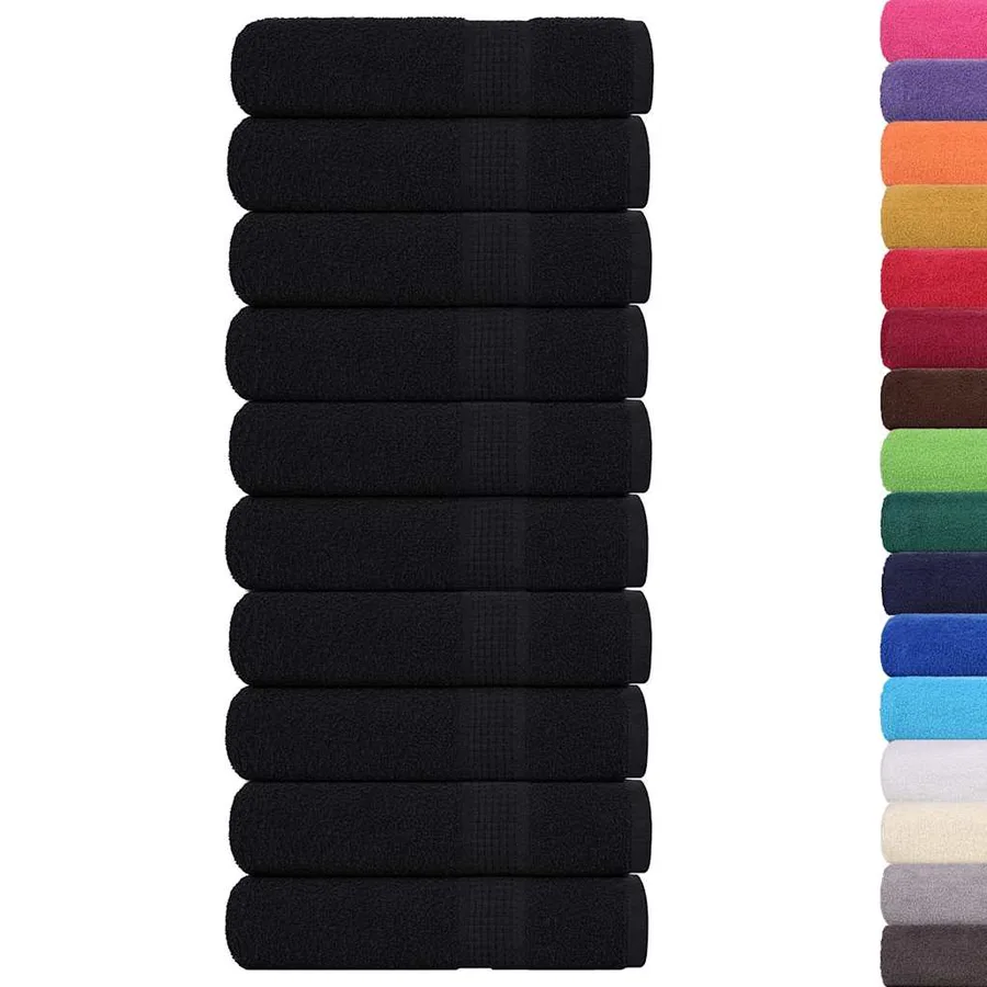 Essuie-mains FROGN 10 pcs noir 50x100 cm 360 g/m² - 2