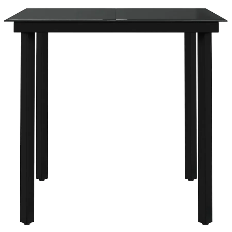 Ensemble à manger de jardin 3 pcs Marron et noir - 6