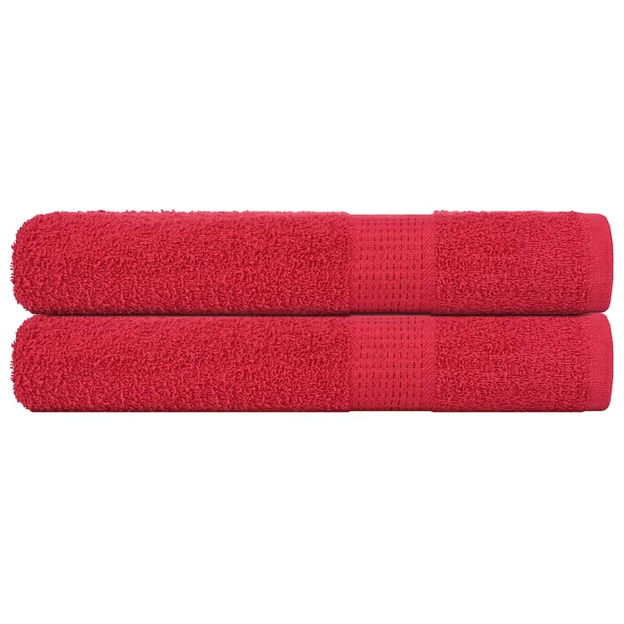 Serviettes FROGN 2 pcs rouge 100x200 cm 360 g/m²