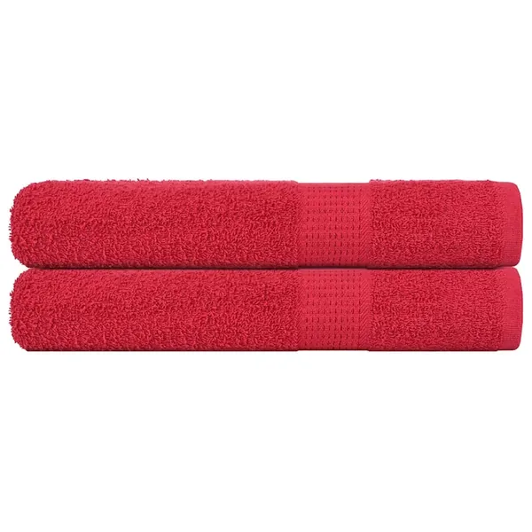 Serviettes FROGN 2 pcs rouge 100x200 cm 360 g/m²