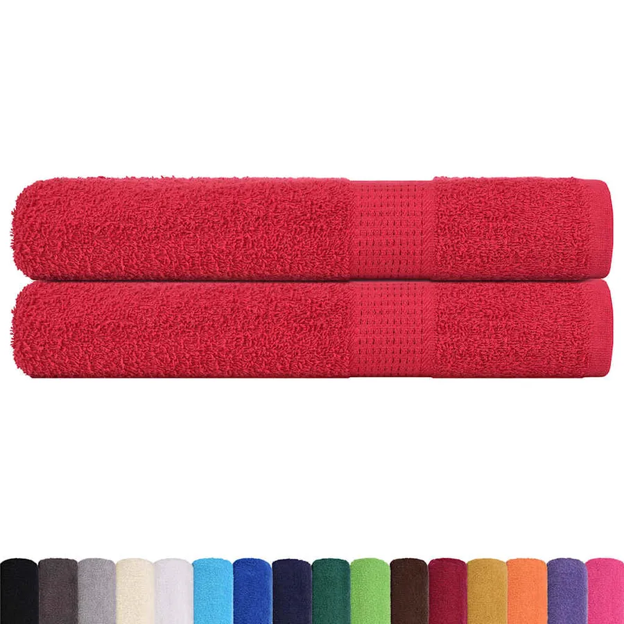 Serviettes FROGN 2 pcs rouge 100x200 cm 360 g/m² - 2
