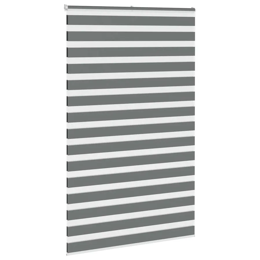 Store zèbre gris foncé largeur du tissu 135,9 cm polyester - 3