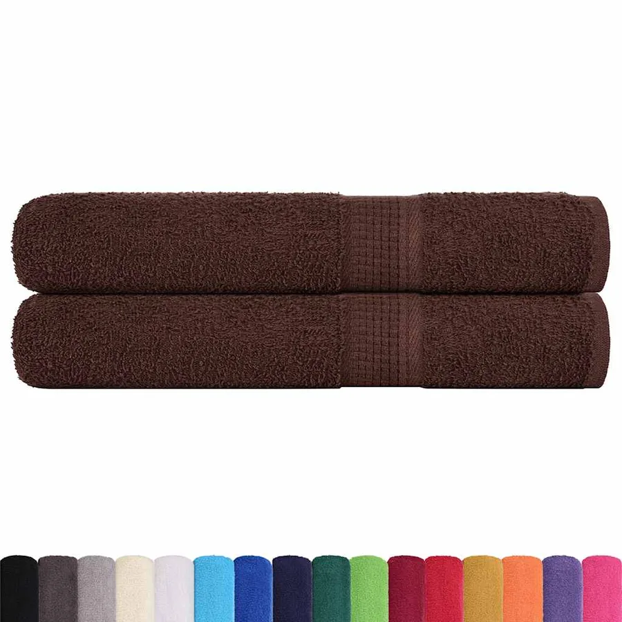 Serviettes FROGN 2 pcs marron 100x200 cm 360 g/m² - 2