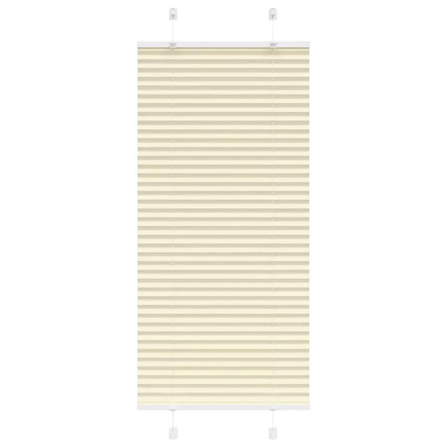 Store plissé crème 65x100 cm largeur du tissu 64,4 cm polyester