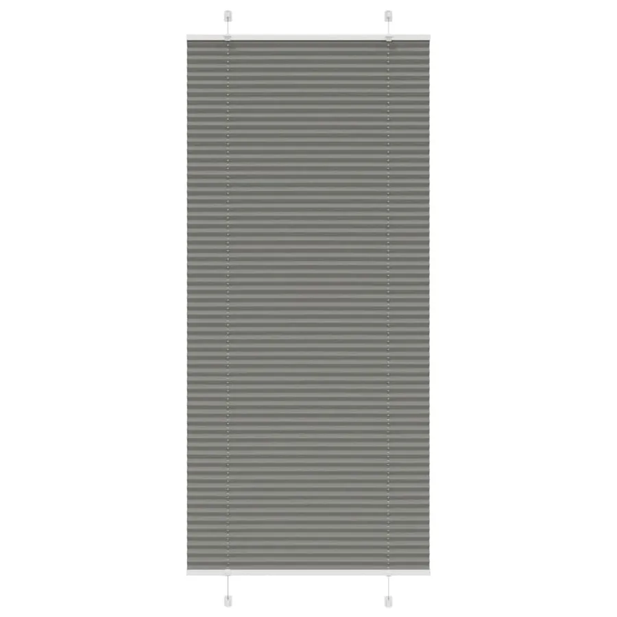 Store plissé anthracite 95x200 cm largeur du tissu 94,4 cm