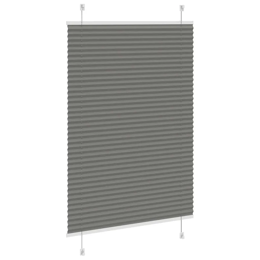 Store plissé anthracite 90x100 cm largeur du tissu 89,4 cm - 4
