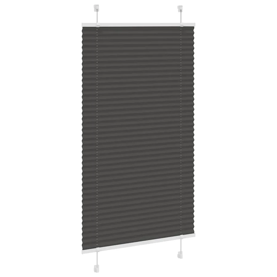 Store plissé noir 70x100 cm largeur du tissu 69,4 cm polyester - 3