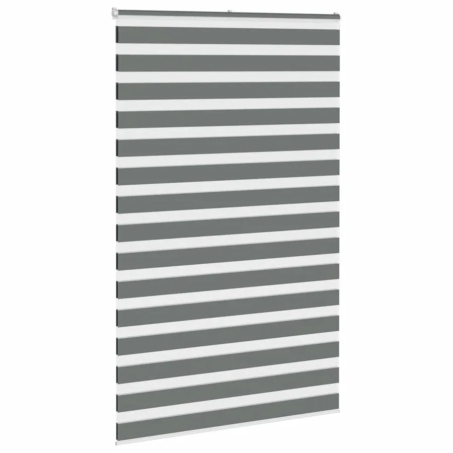 Store zèbre gris foncé largeur du tissu 145,9 cm polyester - 3