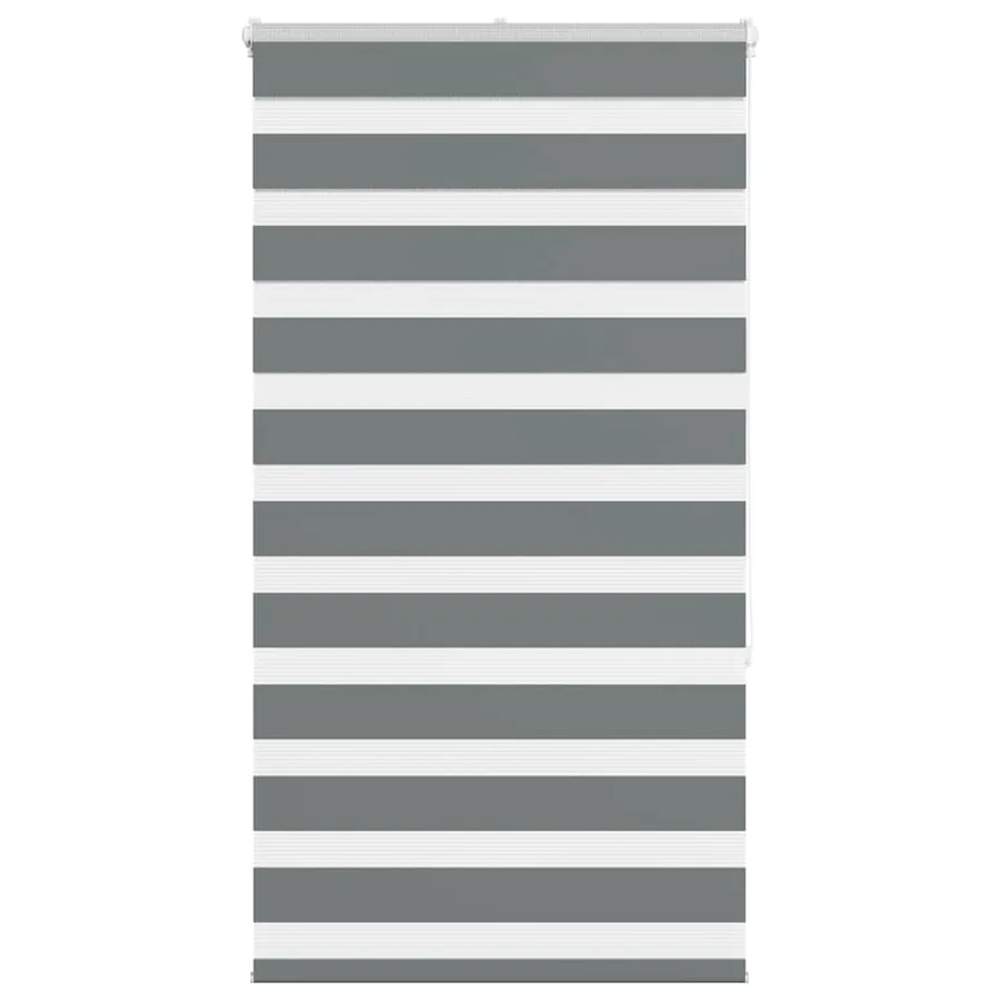 Store zèbre gris foncé largeur du tissu 50,9 cm polyester