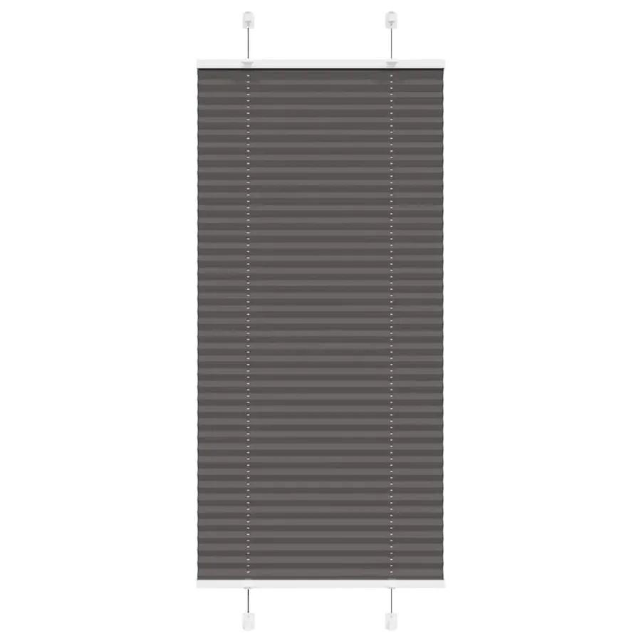 Store plissé noir 55x100 cm largeur du tissu 54,4 cm polyester