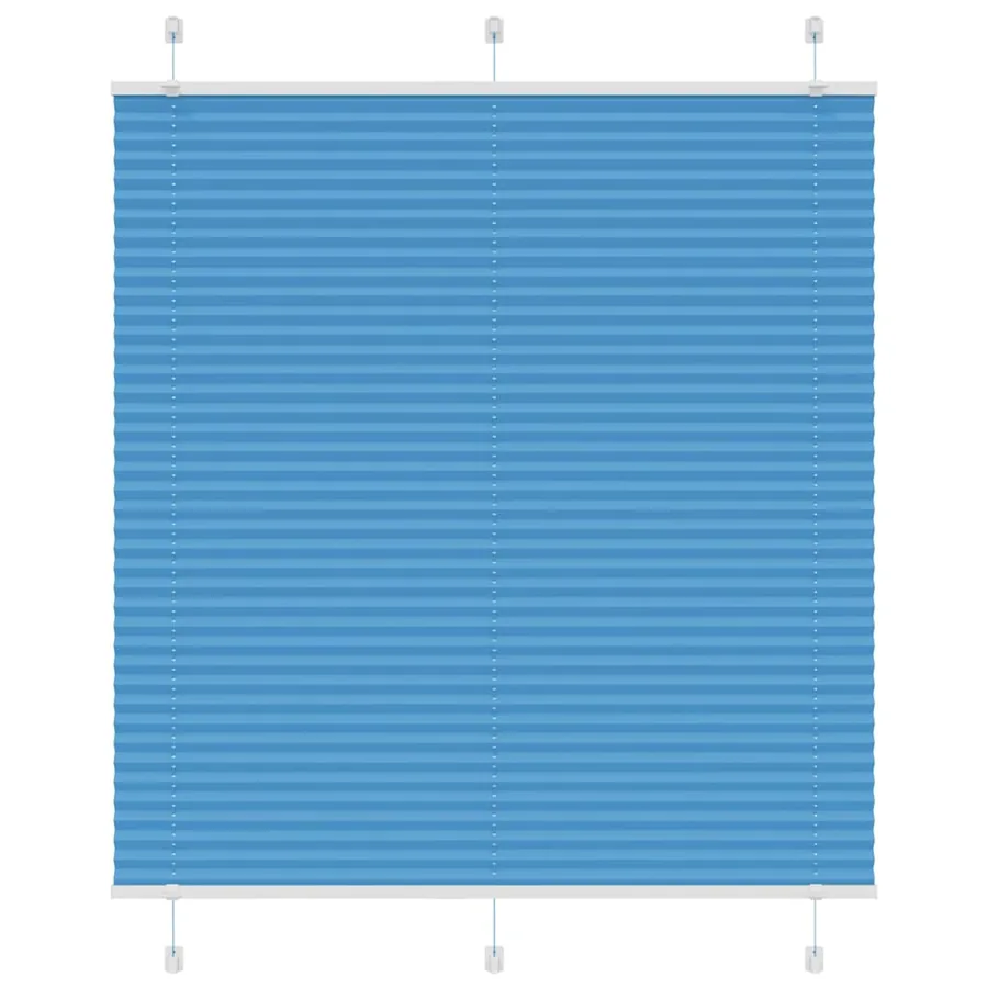 Store plissé bleu 115x150 cm largeur du tissu 114,4cm polyester