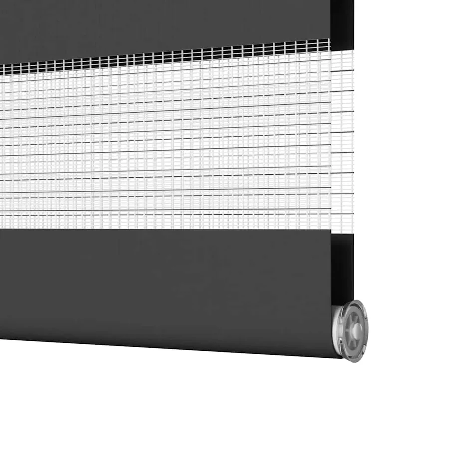 Store zèbre noir 45x100 cm largeur du tissu 40,9 cm polyester - 14