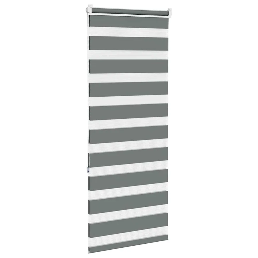 Store zèbre gris foncé largeur du tissu 60,9 cm polyester - 4