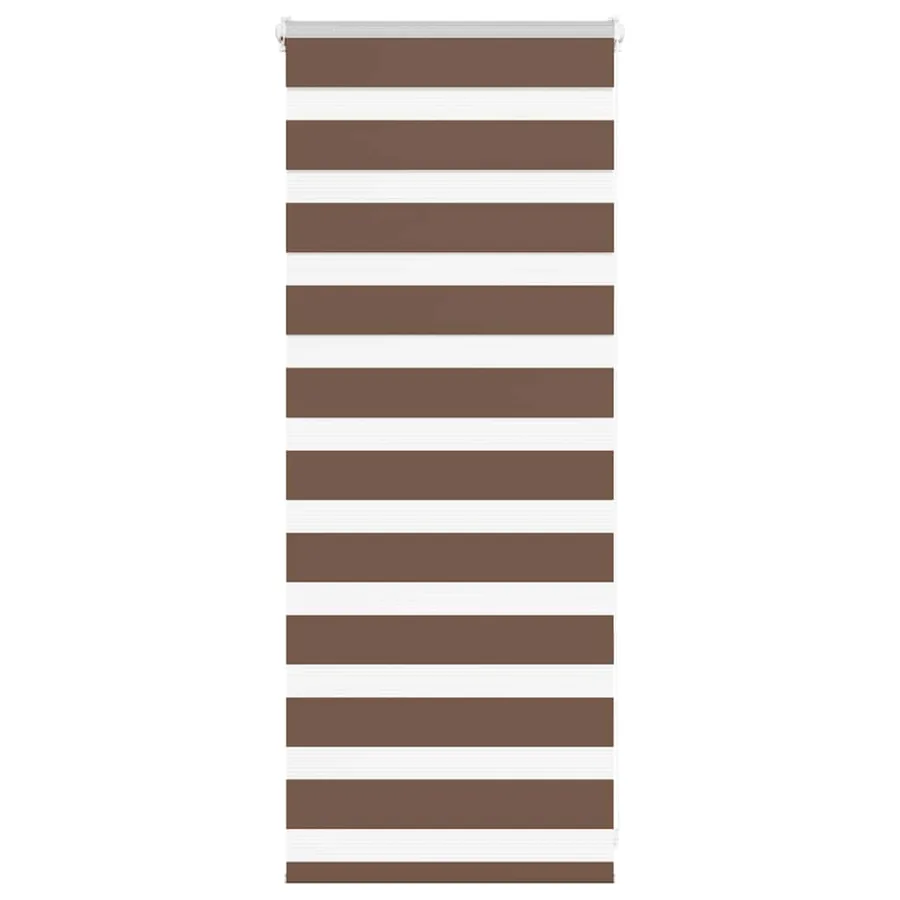 Store zèbre marron 55x100 cm largeur du tissu 50,9 cm polyester