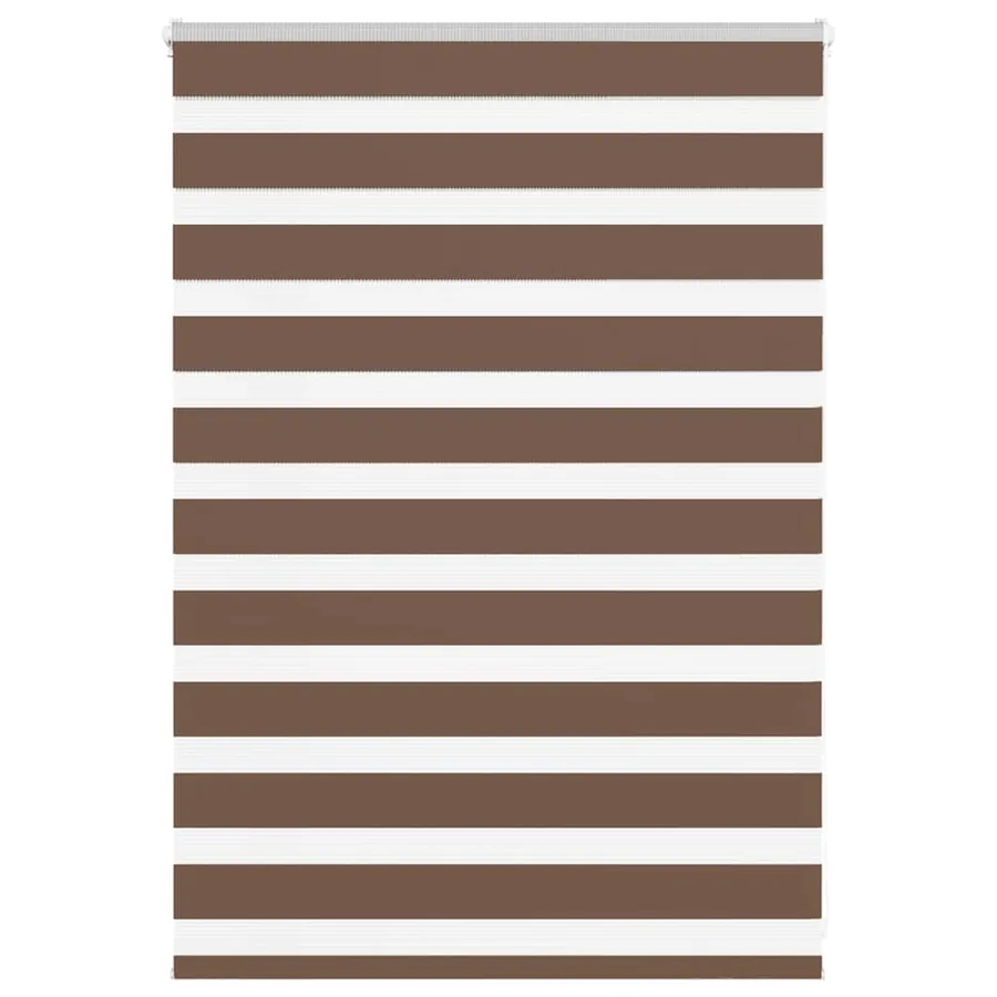 Store zèbre marron 95x100 cm largeur du tissu 90,9 cm polyester