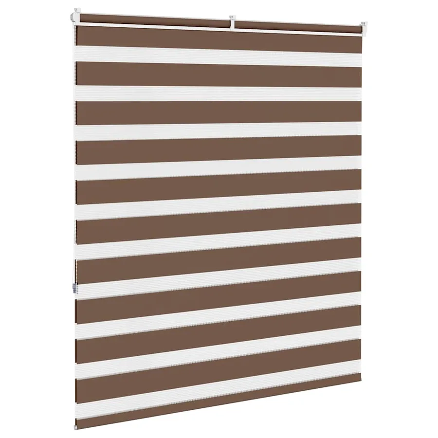 Store zèbre marron 135x150cm largeur du tissu 130,9cm polyester - 4