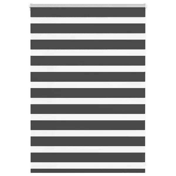 Store zèbre noir 95x100 cm largeur du tissu 90,9 cm polyester
