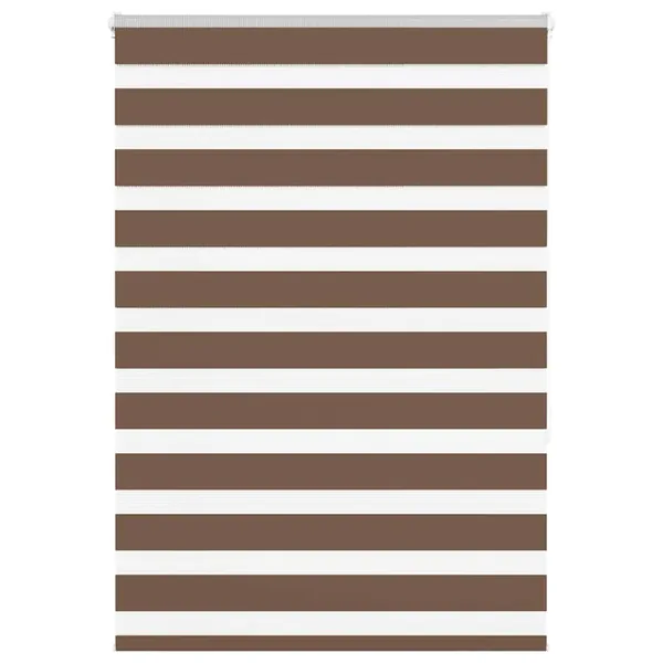 Store zèbre marron 95x150 cm largeur du tissu 90,9 cm polyester
