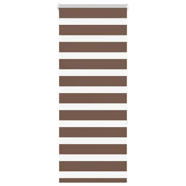 Store zèbre marron 60x150 cm largeur du tissu 55,9 cm polyester