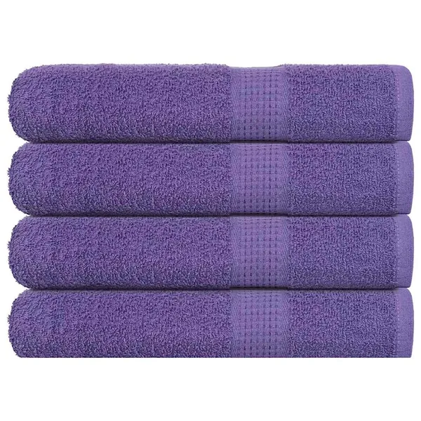 Serviettes de sauna FROGN 4 pcs violet 80x200 cm 360 g/m²