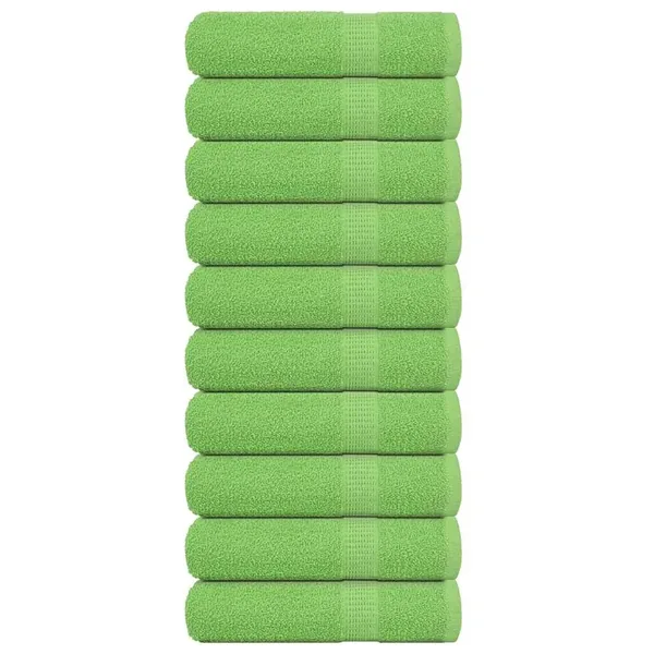 Serviettes de bain FROGN 10 pcs vert pomme 100x150 cm 360 g/m²
