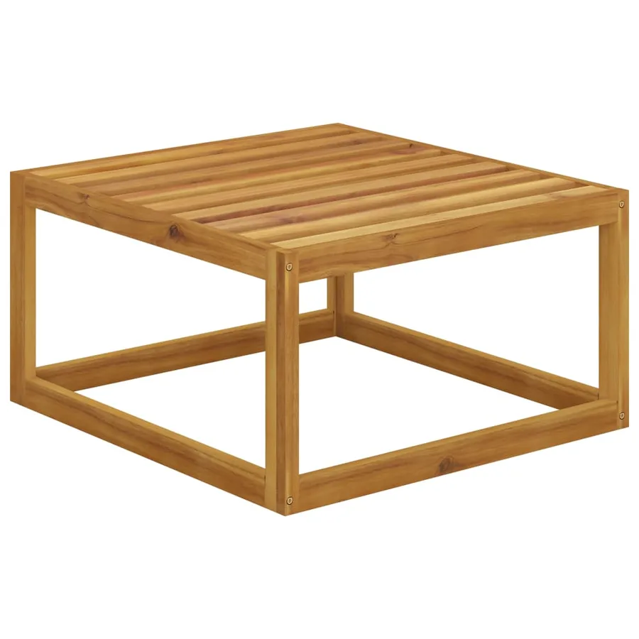 Salon de jardin 8 pcs avec coussin Bois d'acacia solide - 14