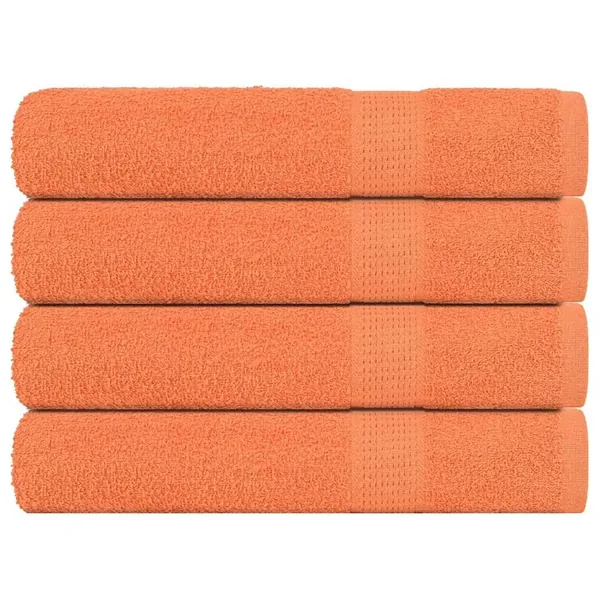 Serviettes de sauna FROGN 4 pcs orange 80x200 cm 360 g/m²
